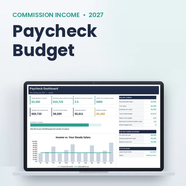 Commission Paycheck Budget 2027 cover