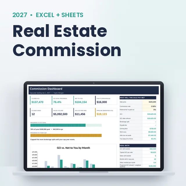 Real Estate Commission Tracker 2027 cover
